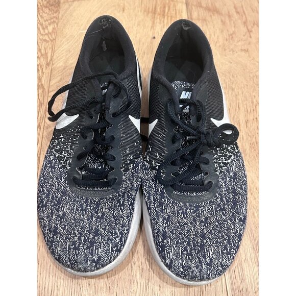 Nike Flex Contact Oreo W Shoes Men's Size 9 Lace up Low Top Black/White - Picture 1 of 10